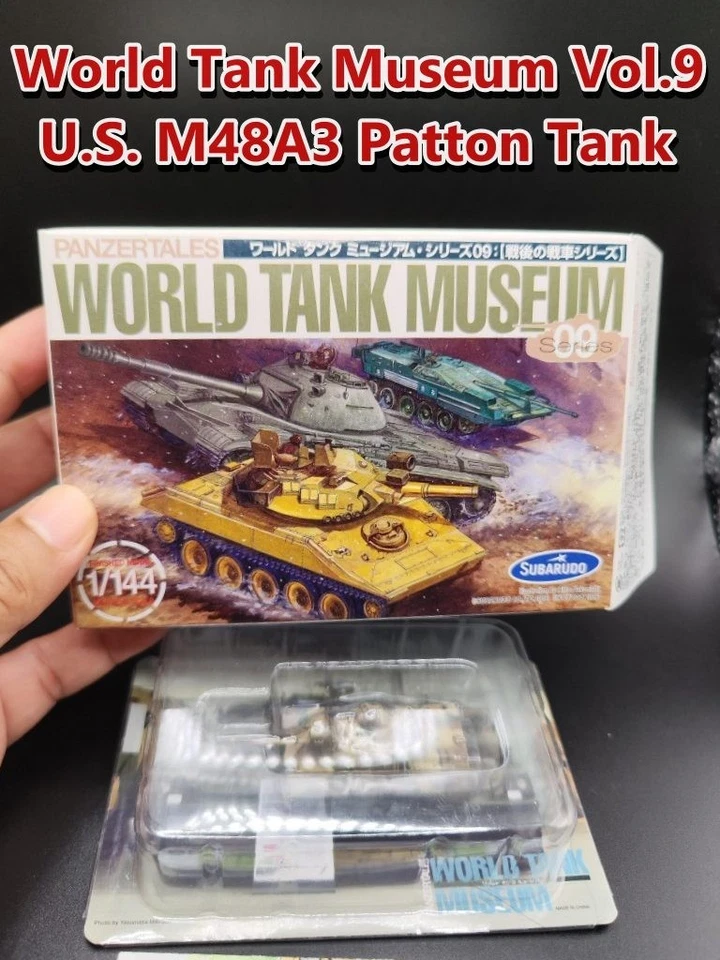 U.S. M48A3 Patton Tank  Takara 1/144 World Tank Museum  Series 9  PANZERTALES - image 3 of 4