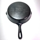 VTG Griswold Large Block Logo #7 Double Pour 701 D Cast Iron Skillet