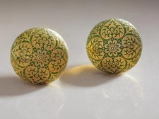 Moroccan green brass drawer knob green and gold brass knob cabinet knob wardrobe