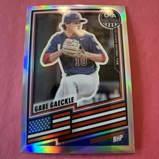 2026 Panini Stars & Stripes USA Baseball #77 Gabe Gaeckle SILVER PRIZM