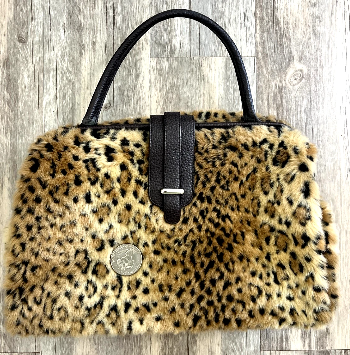 Fur Exterior Animal Print Large Bags & Handbags for Women for sale