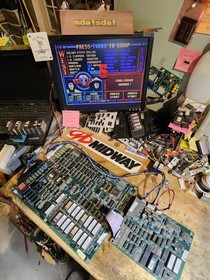 NBA JAM TOURNAMENT PCB JAMMA ARCADE REWIND 2.0 BOARD SET WORKING!!!! MIDWAY 