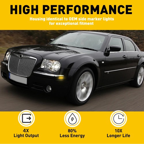 Juego de luces de estacionamiento de tira LED para parachoques delantero para Chrysler 300 05-14 - Imagen 3 de 13