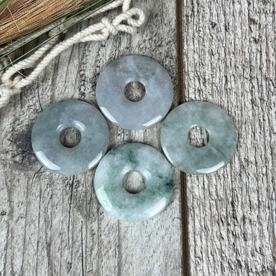 China Jade Donut 30mm Edelstein Anhänger