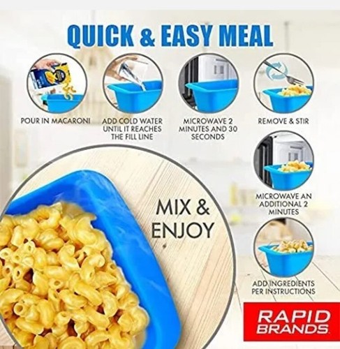 Rapid Mac Cooker 5 Minute Microwave Macaroni & Cheese - Dorm, Kitchen or Office - 第 2/5 張圖片