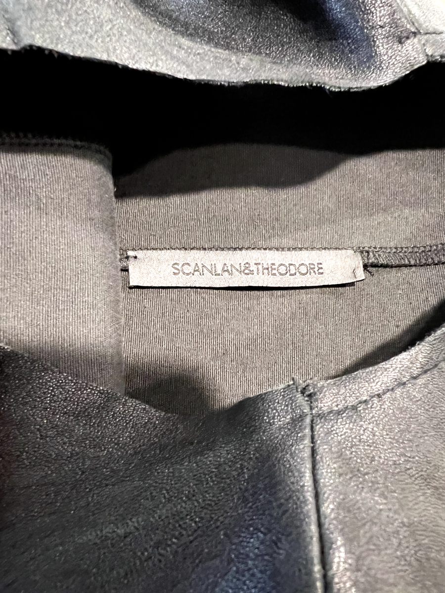 SCANLAN THEODORE $980 Black French Leather Stretch Sheath Dress,Pocket 10AUS/6US | eBay SCANLAN THEODORE $980 Black French Leather Stretch Sheath Dress,Pocket 10AUS/6US | eBay