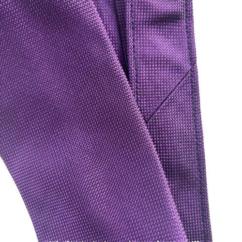 Beau Brummel Soho Men's 100% Silk Tie Eminence purple Solid 59x3.5" - Picture 5 of 5