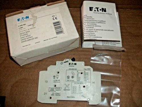 EATON MOELLER Z-IHK-NA 113895 AC-13 250V 3A 1NO/1NC AUXILIARY CONTACT