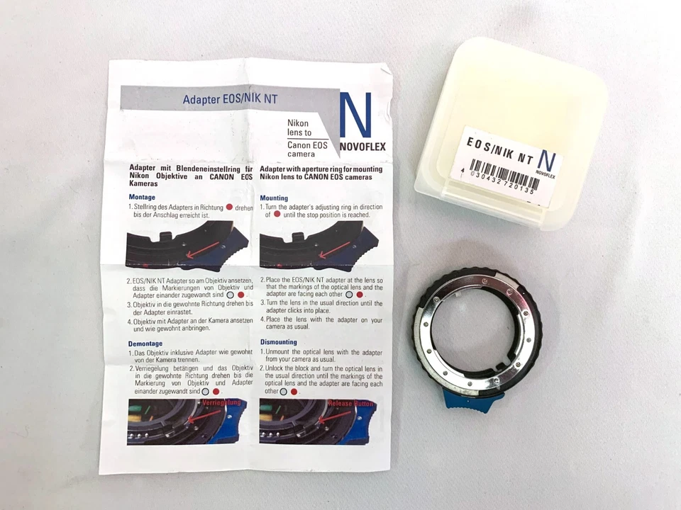{OPEN BOX} Novoflex EOS/NIK-NT Adapter for Nikon F/G Mount Lens to Canon EOS - Image 3 of 3