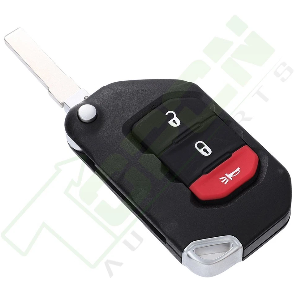 2 para Jeep Wrangler Gladiator 2018-2021 entrada sin llave mando a distancia coche llavero Foto 3 de 4