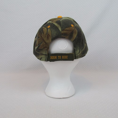Camouflage Born To Ride Unisex Baseball Cap Hat Adjustable New - Picture 4 of 5