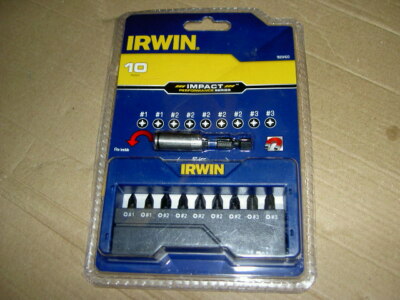 Irwin 1923420 Set 10 PZ Schlagschrauber Bits nagelneu 