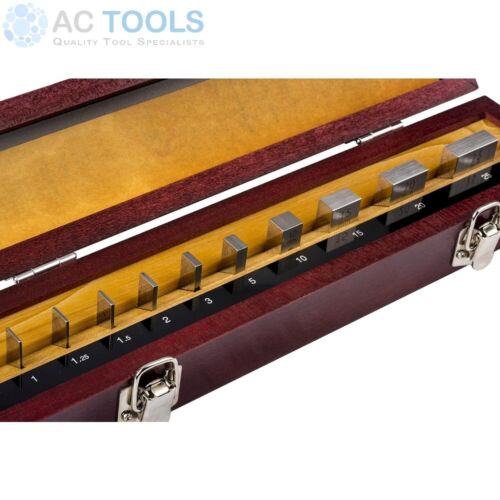 Mitutoyo Gauge Block Set 10 Piece Metric 1mm - 25mm (Grade 0) 516-103-10 Genuine - Picture 2 of 3