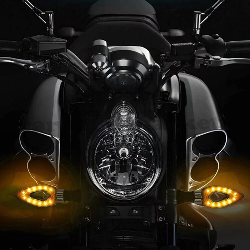 Motorcycle LED Turn Signals Blinker Lights For Honda CBR600RR CBR500R/CBR1000RR - Image 3 of 4