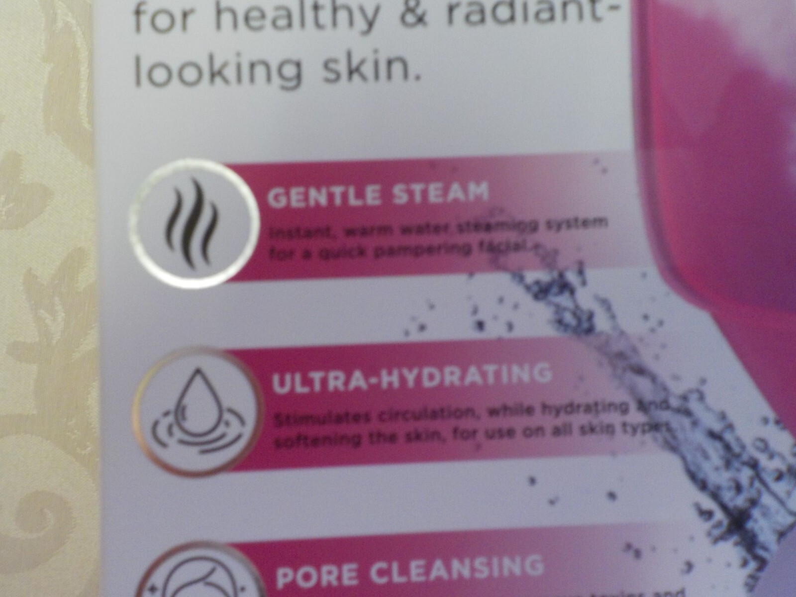 Westinghouse Facial Spa Steamer NIB Full Cover Easy Use Control Infuse