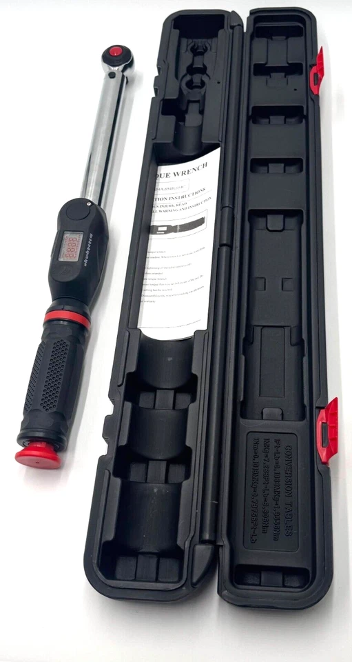 Digital Torque Wrench 1/2 in. Drive Quick Release Automotive Mechanics Tool - Image 4 of 4