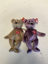 Ty Signature Bear 1999 and 2000 Beanie Babies