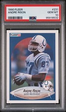 1990 FLEER #231 ANDRE RISON PSA 10 GEM MINT INDIANAPOLIS COLTS ATLANTA FALCONS