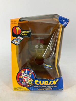 2001 CUBIX Robots for Everyone Action Figure Amphibx Programmable New Cubix Card