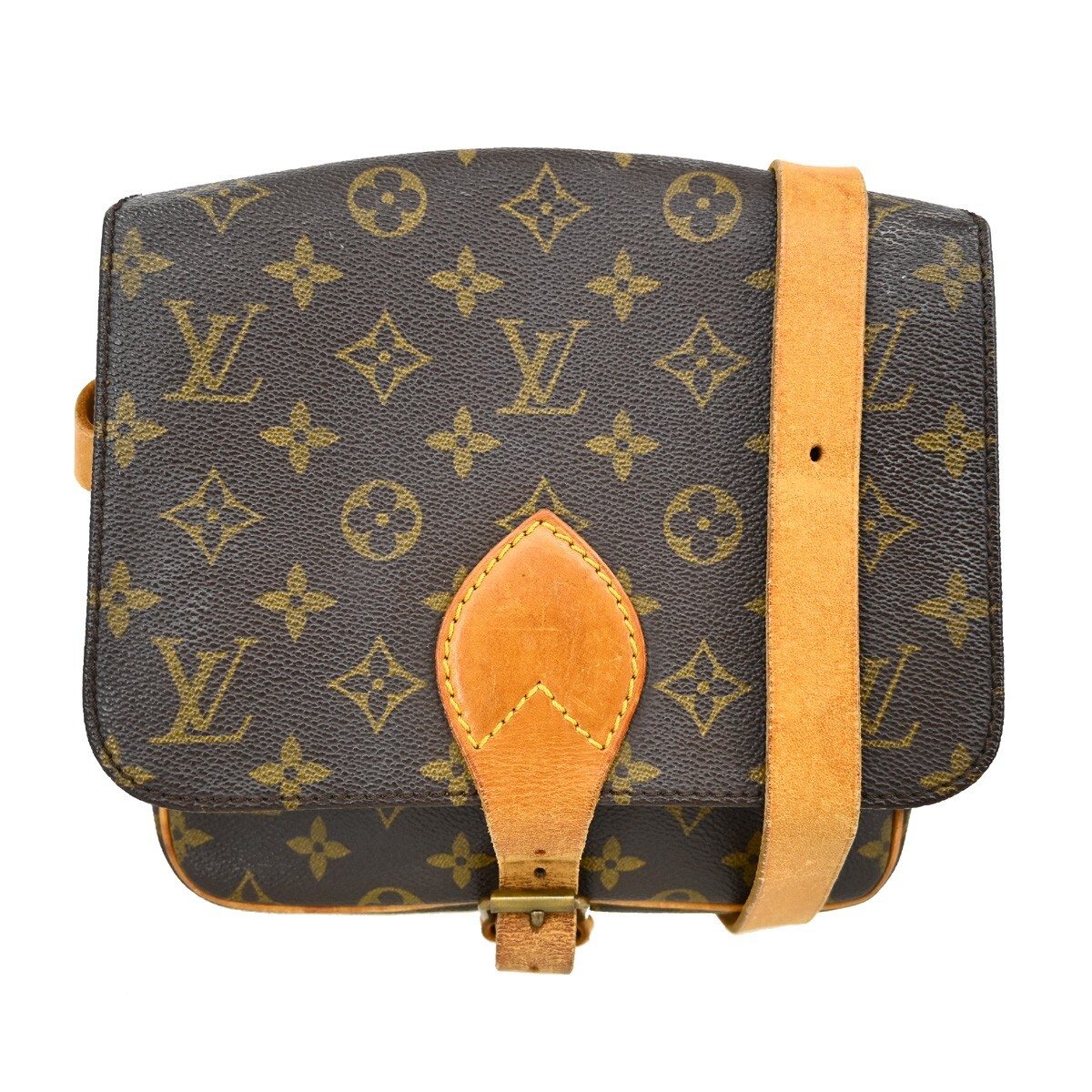 Louis Vuitton Monogram Cartouchiere MM Shoulder Bag M51253