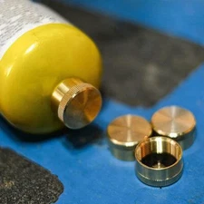 2025 Hot Brass Refill 1 LB Propane Bottle Cap Gas Tank Protect Cylinder E0L5