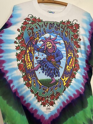 Greatful Dead Tシャツ　レア Vintage Grateful Dead T-Shirt Large Seasons Of Dead Tie Dye Liquid