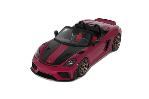 Porsche 718 Spyder RS WP 2023 rosa coche modelo 1:18 GT Spirit - Imagen 8 de 11