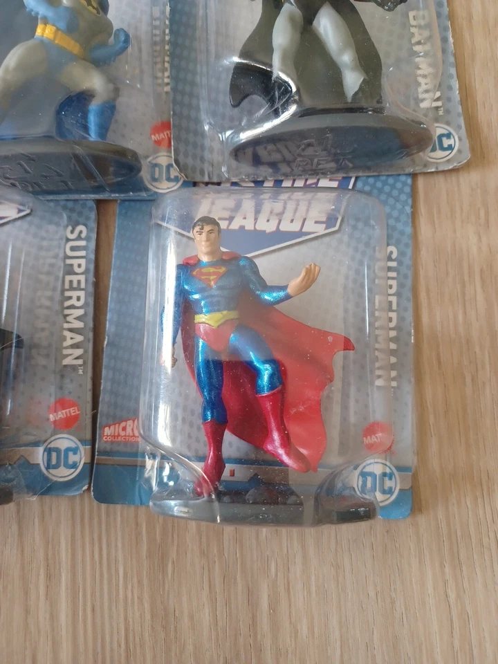 Lote de 7 mini figuras de la Liga de la Justicia de DC Comics Barman, Joker, Flash, Superman Foto 3 de 4