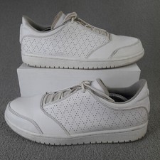 Scarpe da ginnastica Nike uomo taglia UK 9 bianche Air Jordan 1 volo 5 basse EUR 44 scarpe adulto