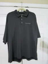 Pebble Beach Mens Polo 2XL Dark Gray Short Sleeve Champion Performance