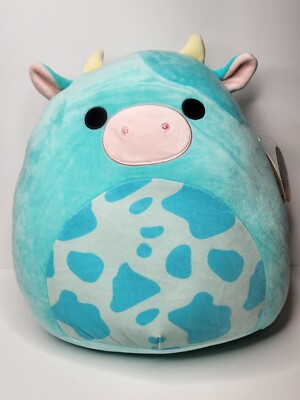 Tuluck the Blue Cow Squishmallow 16  Easter 2023 Ultra Rare BRAND NEW w/ Tag