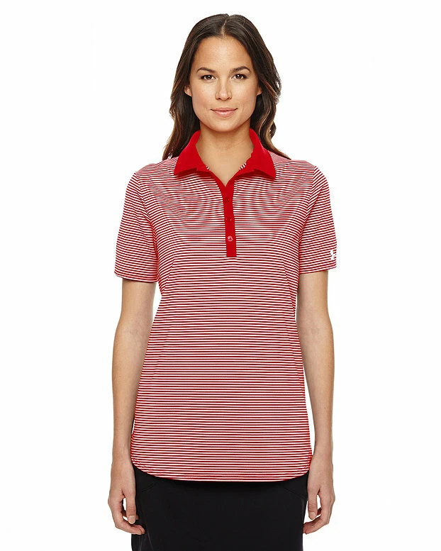 Under Armour Women s Playoff Stripe Golf Polo Shirt Save 45 XS