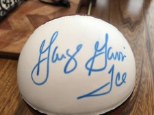 GEORGE GERVIN AUTOGRAPHED MINI BASKETBALL & 1978 ALL STAR CARD 