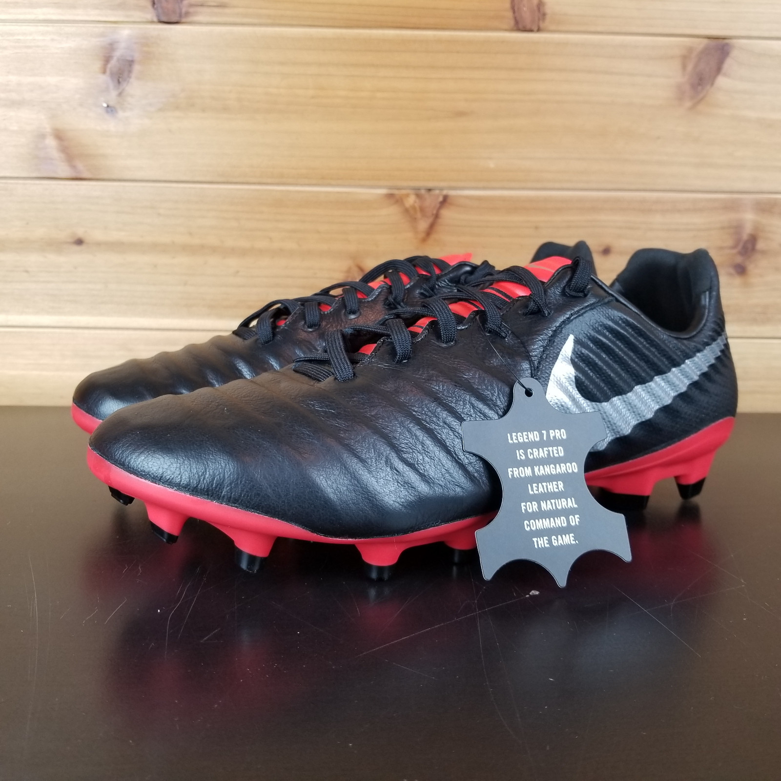 Tanga estrecha abrigo Coca BOTINES DE FÚTBOL NIKE TIEMPO LEGEND 7 PRO FG ZAPATOS DE HOMBRE NEGROS ROJO  AH7241-006 CR7 | eBay