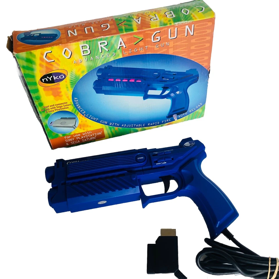 SONY PLAYSTATION 1 PS1 PS2 SEGA SATURN COBRA GUN NYKO BOXED - Image 2 of 4