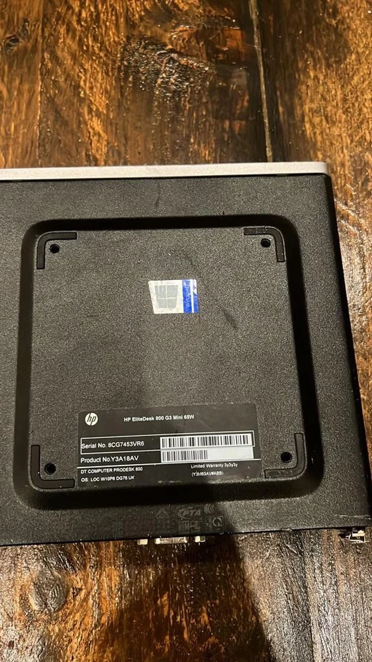 HP EliteDesk 800 G3 DM 65W Mini PC i5-6500T @2.50GHz 8GB RAM 128GB Win11 - Image 2 of 4