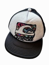 Quiksilver Snapback Trucker Hat Foam Mesh Cap Surfing Beach Vintage