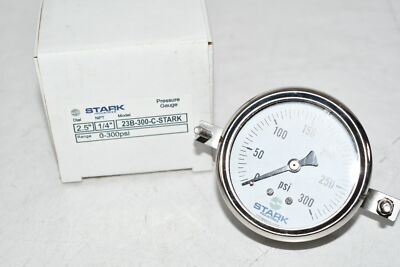 #ad NEW Stark Industries 23B 300 C 2 1 2#x27;#x27; Pressure Gauge 0 300 PSI 1 4#x27;#x27; NPT $31.98