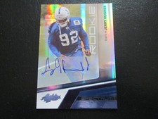 JERRY HUGHES 2010 ABSOLUTE SPECTRUM PARALLEL AUTOGRAPHED ROOKIE CARD #4/25. rookie card picture