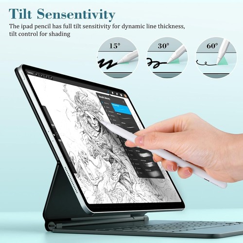 iPad Pencil 9th &10th Generation, 10 Mins Fast Charge Stylus Pen for Apple Pen - Picture 8 of 8