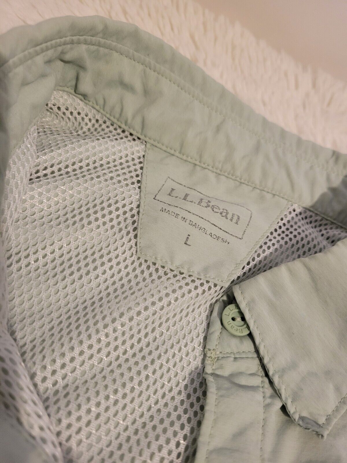 L. L. Bean Womens  Cargo Button Up Jacket Size La… - image 6