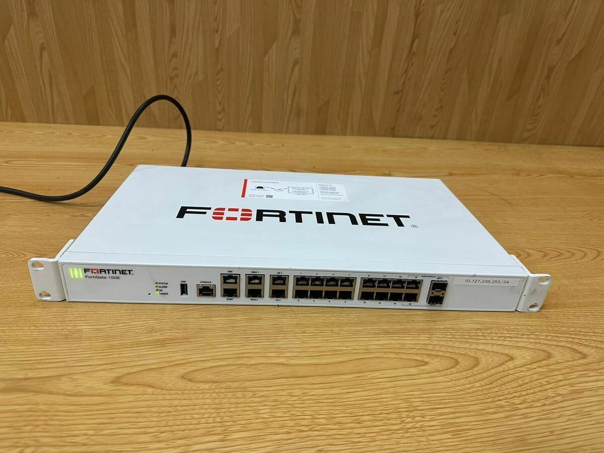 FORTINET FORTIGATE-100E 2台セット【v7.2.10】 FORTINET FORTIGATE-100E 2台セット【v7.2.10】