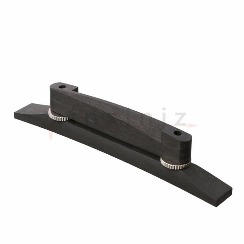 Puente de armware de base de ébano ajustable para guitarra de jazz Archtop - Imagen 3 de 8