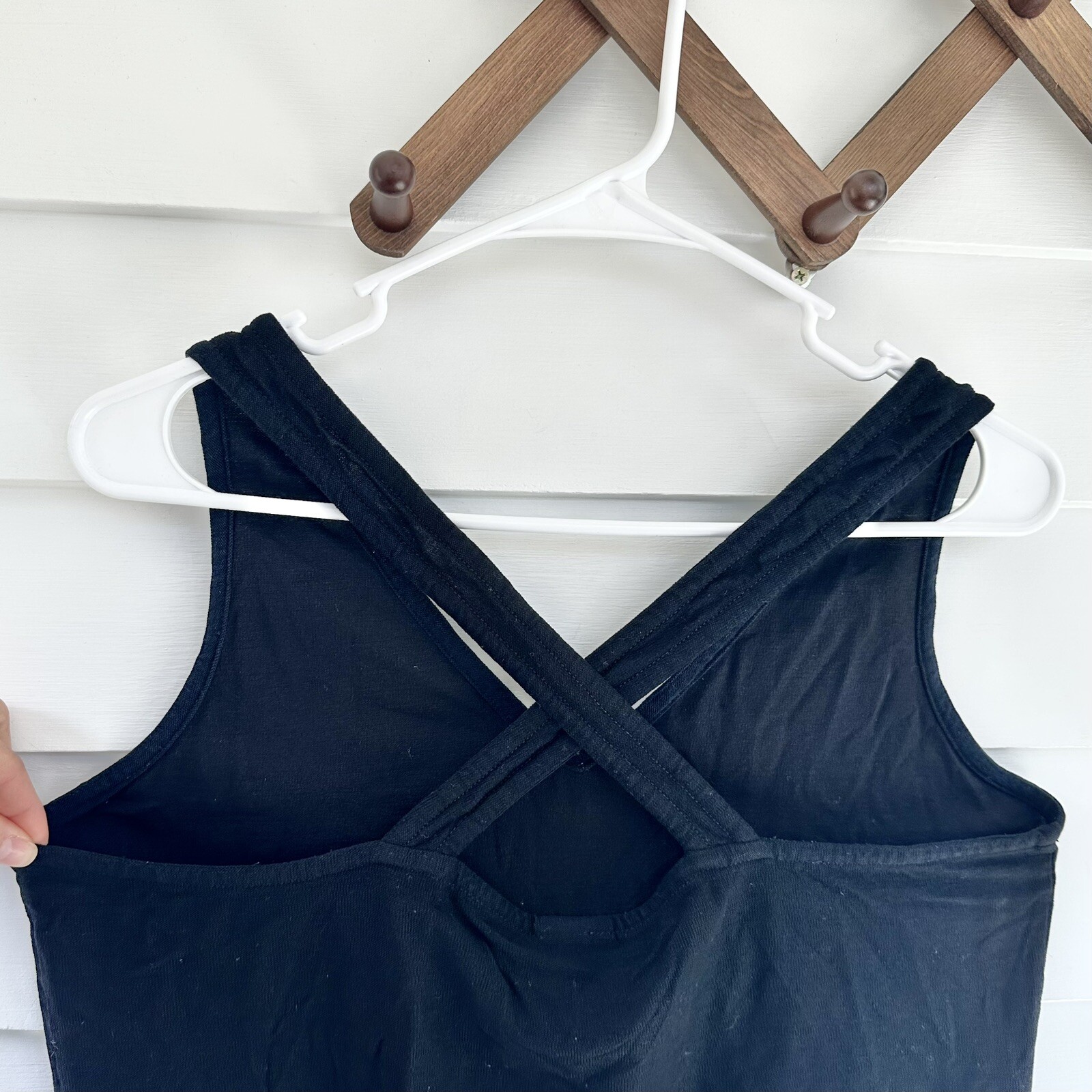 Eileen Fisher crisscross strap Sleeveless Knit Top Size Medium - Main Image