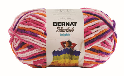 Spinrite Bernat Blanket Brights Big Ball Yarn-Jump Rope ...