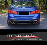 Cup Diffusor Ansatz Schwarz FüR BMW M5 F90 5Er Heck StoßStange Rear Splitter ABS