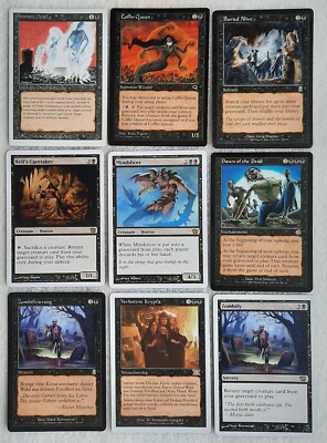 MtG- Animate Dead, Coffin Queen, Buried Alive, Hell's Caretaker und mehr