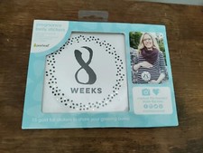Pearhead Pregnancy Belly Stickers 15 Gold Foil Stickers to Share Your Bump NEW