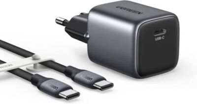  UGREEN NEXODE 30W USB C LADEGERÄT 1m USB C AUF USB C KABEL SCHNELLLADEGERÄT