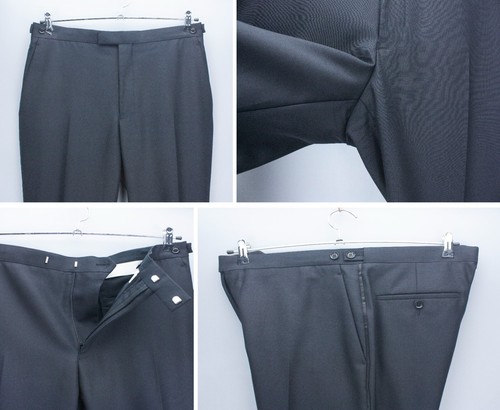 Austin Reed Tuxedo Dinner Suit 2 Piece Formal Black Jacket 40S Waist 34S Wool - Imagen 14 de 23